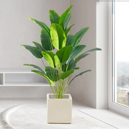 Artificial Banana Leaf Plant – Realistic Tropical Greenery (3 Sizes)
