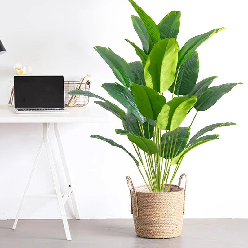 Artificial Banana Leaf Plant – Realistic Tropical Greenery (3 Sizes)
